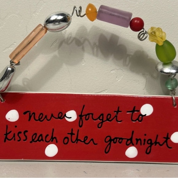 Department 56 Other - Department 56 Beaded Plaque with Silver Accents